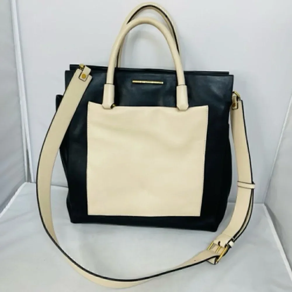 Marc by Marc Jacobs leather know when to fold em Nicky bag Two Toned color-block - Picture 5 of 8